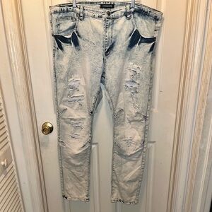 MCMXXXIII Men’s Distressed Denim Jeans. Sz 44X32.5.